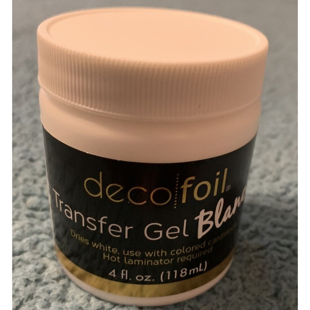 2 Deco Foil Transfer Gel DUO 2-way Use  Heat or No Heat & Blanco 4 oz - Picture 3 of 3